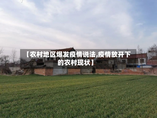 【农村地区爆发疫情说法,疫情放开下的农村现状】