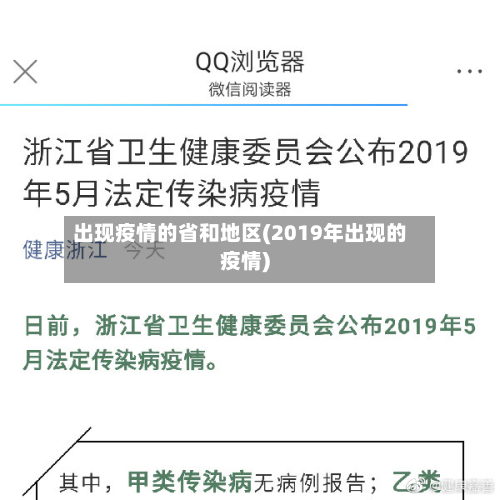 出现疫情的省和地区(2019年出现的疫情)