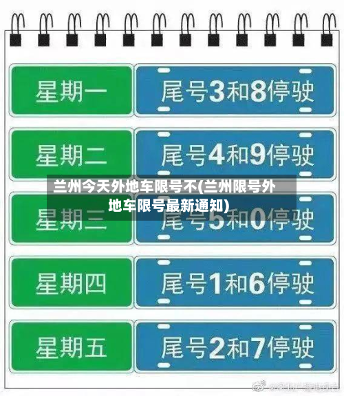 兰州今天外地车限号不(兰州限号外地车限号最新通知)-第2张图片