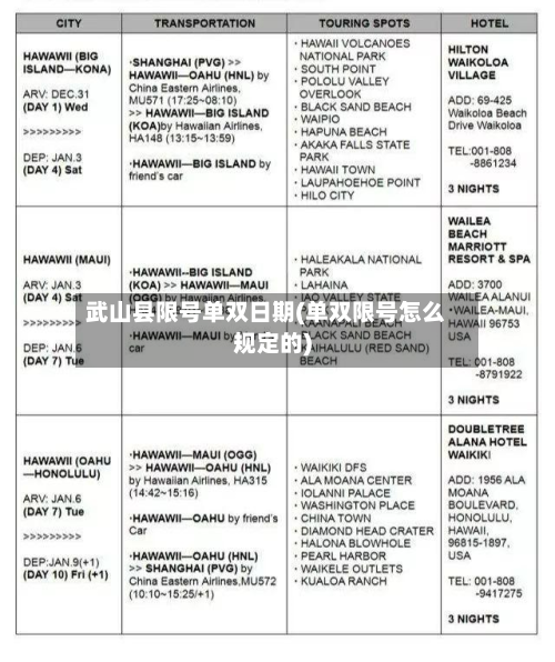 武山县限号单双日期(单双限号怎么规定的)-第1张图片