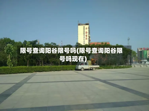 限号查询阳谷限号吗(限号查询阳谷限号吗现在)-第2张图片