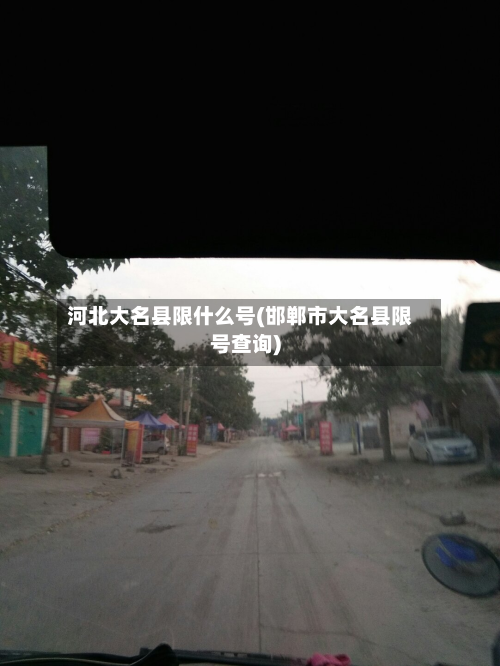 河北大名县限什么号(邯郸市大名县限号查询)