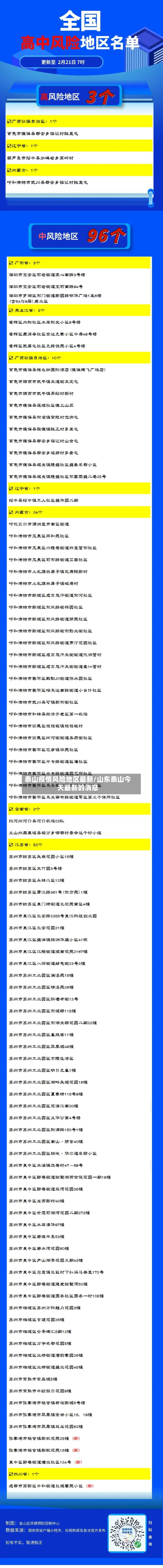 泰山疫情风险地区最新/山东泰山今天最新的消息