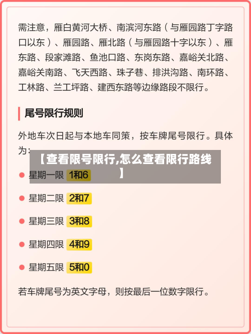【查看限号限行,怎么查看限行路线】-第2张图片