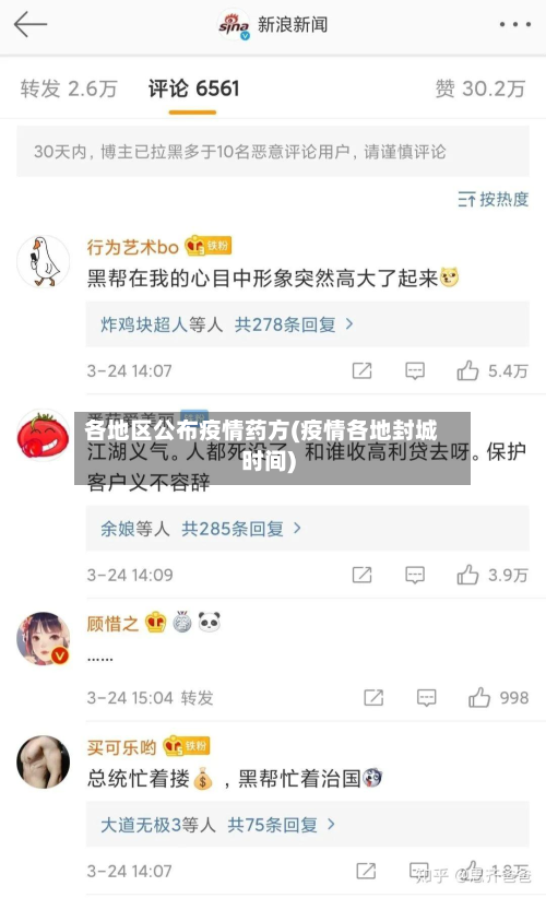 各地区公布疫情药方(疫情各地封城时间)-第3张图片