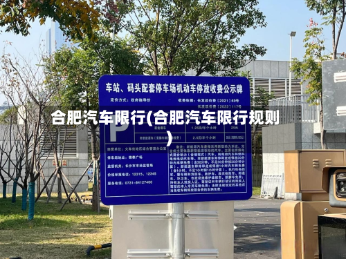 合肥汽车限行(合肥汽车限行规则)-第3张图片