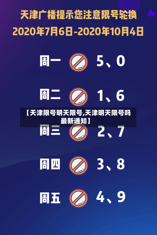 【天津限号明天限号,天津明天限号吗最新通知】-第2张图片