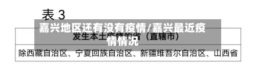 嘉兴地区还有没有疫情/嘉兴最近疫情情况-第2张图片