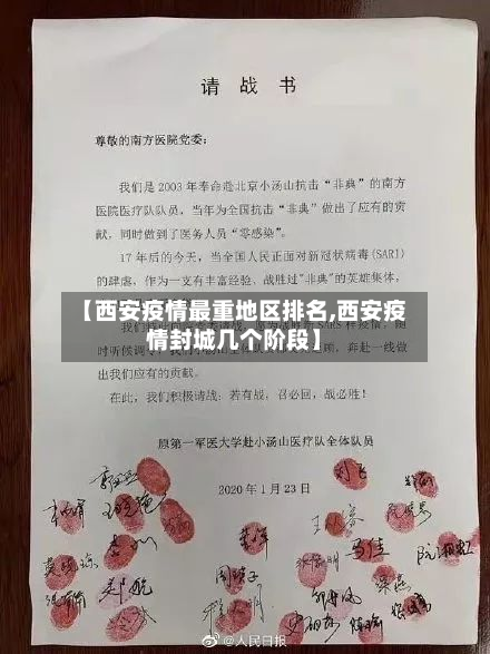 【西安疫情最重地区排名,西安疫情封城几个阶段】