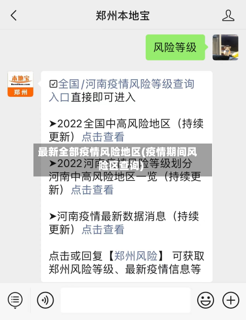 最新全部疫情风险地区(疫情期间风险区查询)-第1张图片