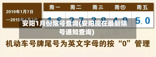 安阳1月份限号查询(安阳现在最新限号通知查询)-第2张图片