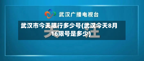 武汉市今天限行多少号(武汉今天8月16限号是多少)-第1张图片