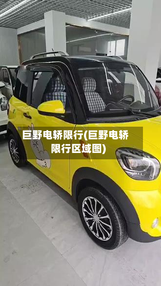 巨野电轿限行(巨野电轿限行区域图)-第2张图片