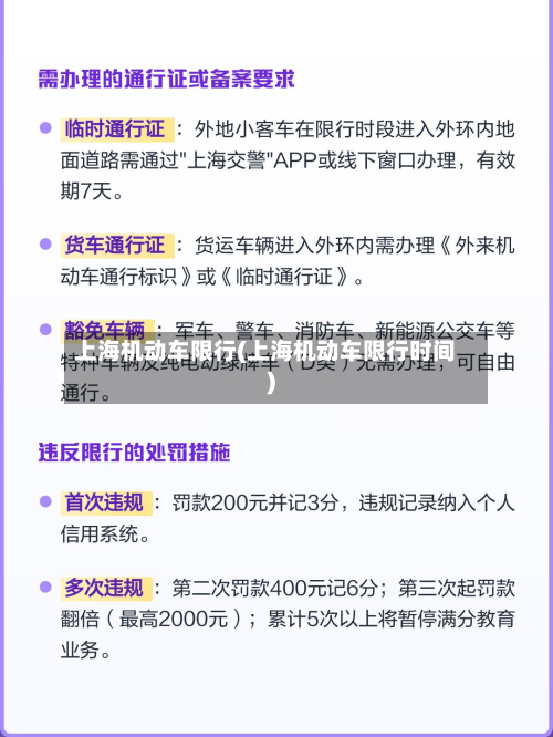上海机动车限行(上海机动车限行时间)-第3张图片