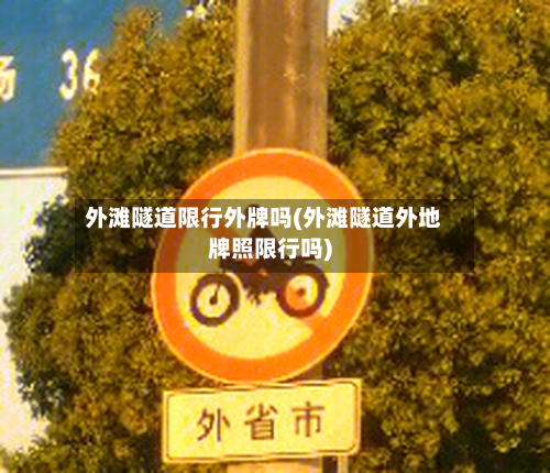 外滩隧道限行外牌吗(外滩隧道外地牌照限行吗)-第3张图片