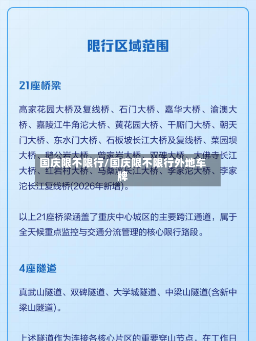 国庆限不限行/国庆限不限行外地车牌