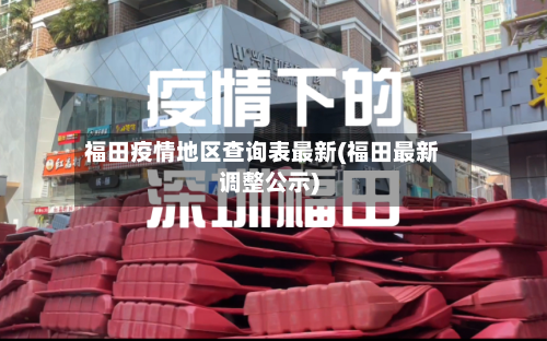 福田疫情地区查询表最新(福田最新调整公示)