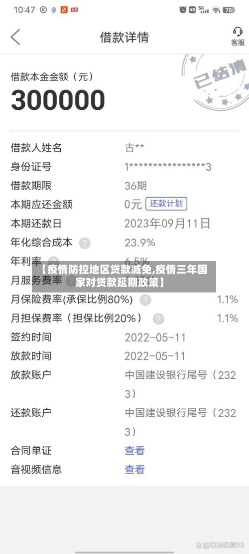 【疫情防控地区贷款减免,疫情三年国家对贷款延期政策】
