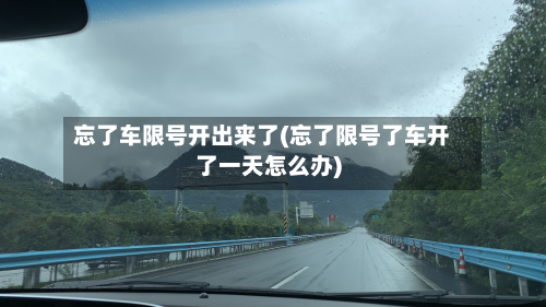 忘了车限号开出来了(忘了限号了车开了一天怎么办)-第1张图片