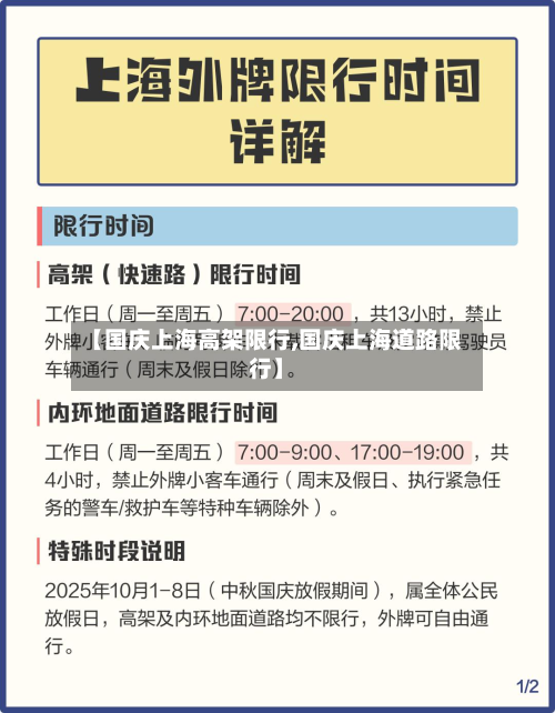 【国庆上海高架限行,国庆上海道路限行】-第2张图片