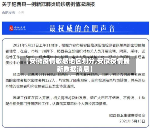 【安徽疫情敏感地区划分,安徽疫情最新数据消息】