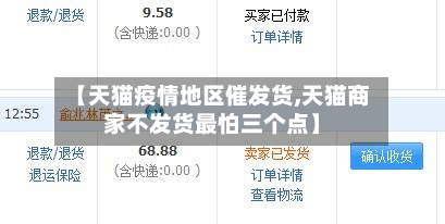 【天猫疫情地区催发货,天猫商家不发货最怕三个点】-第2张图片
