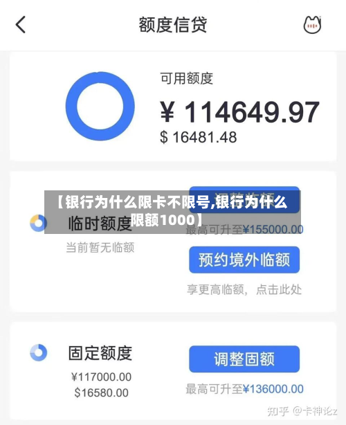 【银行为什么限卡不限号,银行为什么限额1000】-第2张图片