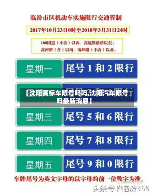 【沈阳黄标车限号吗吗,沈阳汽车限号吗最新消息】