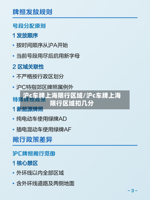沪c车牌上海限行区域/沪c车牌上海限行区域扣几分