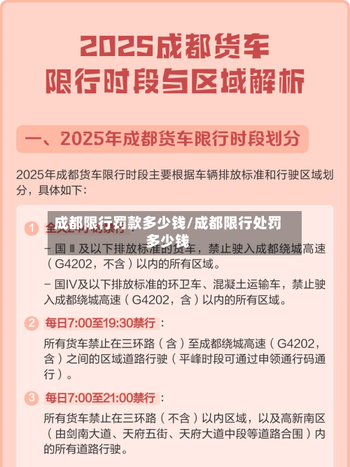 成都限行罚款多少钱/成都限行处罚多少钱-第3张图片