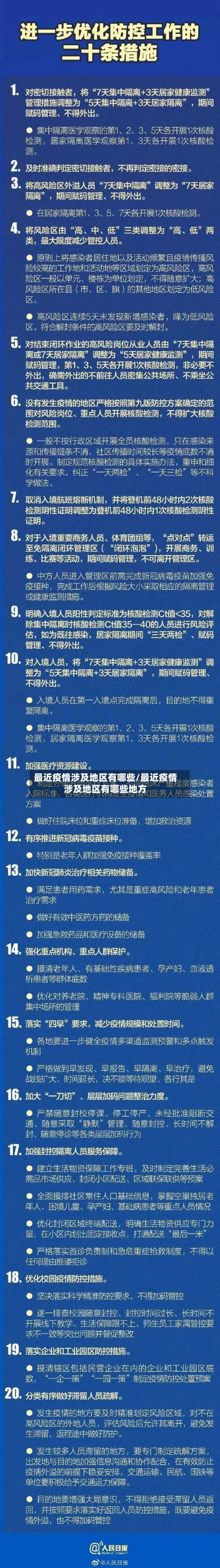 最近疫情涉及地区有哪些/最近疫情涉及地区有哪些地方-第3张图片