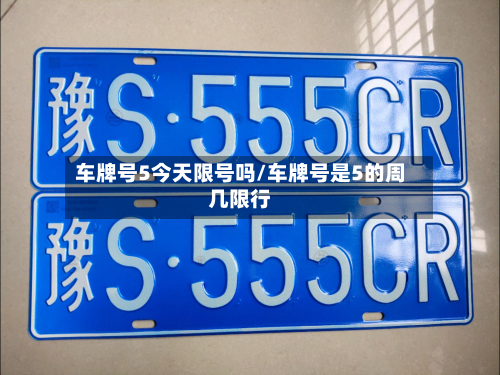 车牌号5今天限号吗/车牌号是5的周几限行