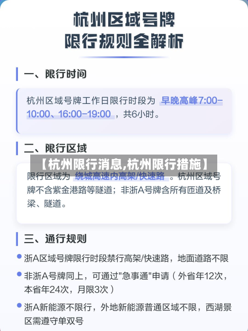 【杭州限行消息,杭州限行措施】