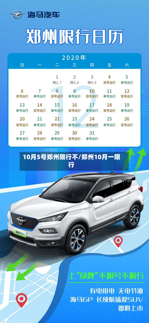 10月5号郑州限行不/郑州10月一限行-第3张图片