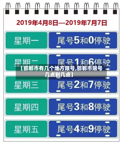 【邯郸市有几个地方限号,邯郸市限号几点到几点】-第1张图片