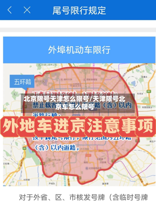 北京限号天津怎么限号/天津限号北京车怎么限号-第2张图片