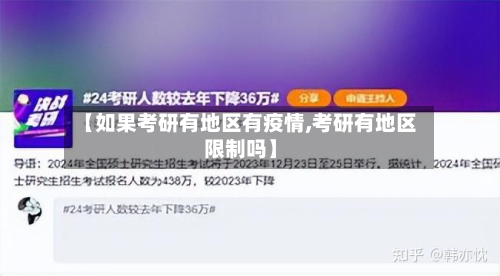 【如果考研有地区有疫情,考研有地区限制吗】