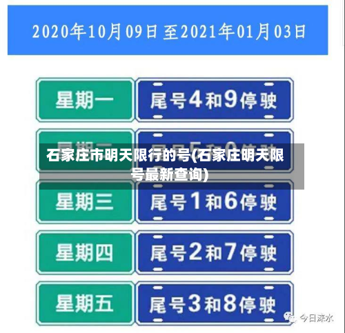 石家庄市明天限行的号(石家庄明天限号最新查询)-第2张图片
