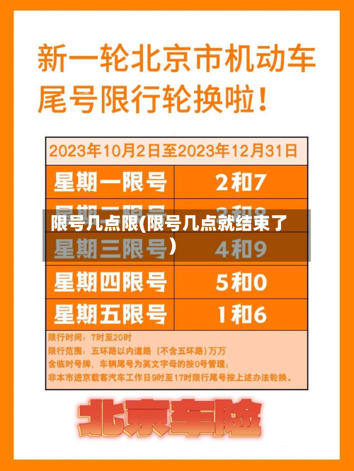 限号几点限(限号几点就结束了)-第3张图片