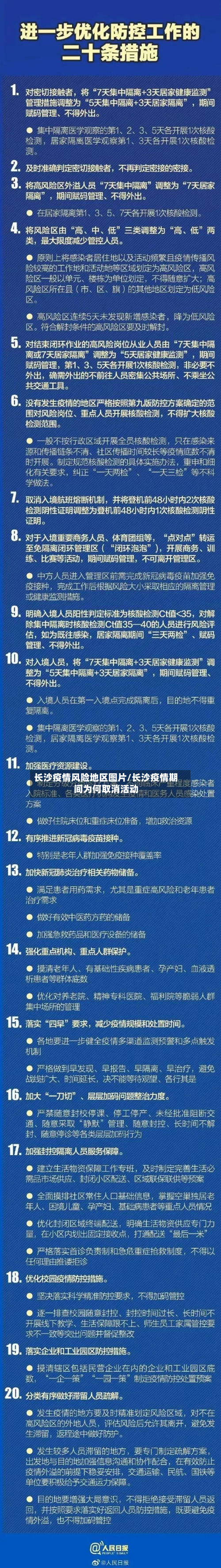 长沙疫情风险地区图片/长沙疫情期间为何取消活动-第3张图片