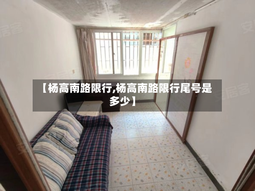 【杨高南路限行,杨高南路限行尾号是多少】-第2张图片