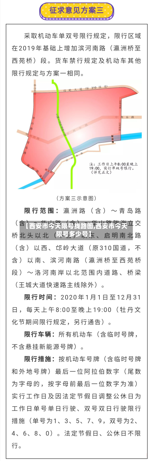 【西安市今天限号线路图,西安市今天限号多少号】