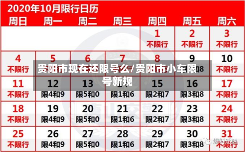 贵阳市现在还限号么/贵阳市小车限号新规-第2张图片