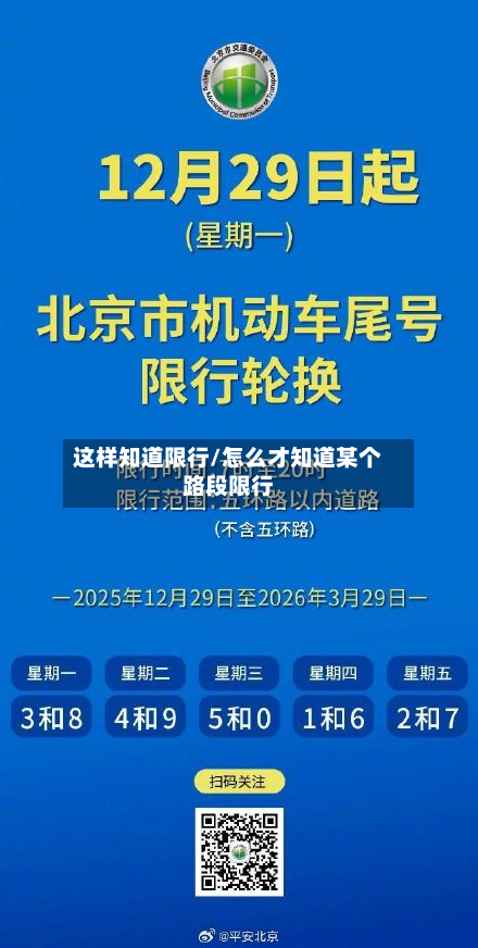 这样知道限行/怎么才知道某个路段限行-第1张图片