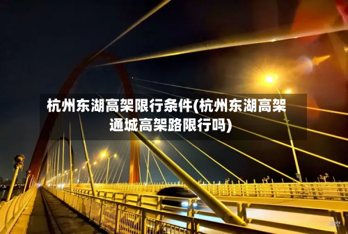 杭州东湖高架限行条件(杭州东湖高架通城高架路限行吗)-第2张图片