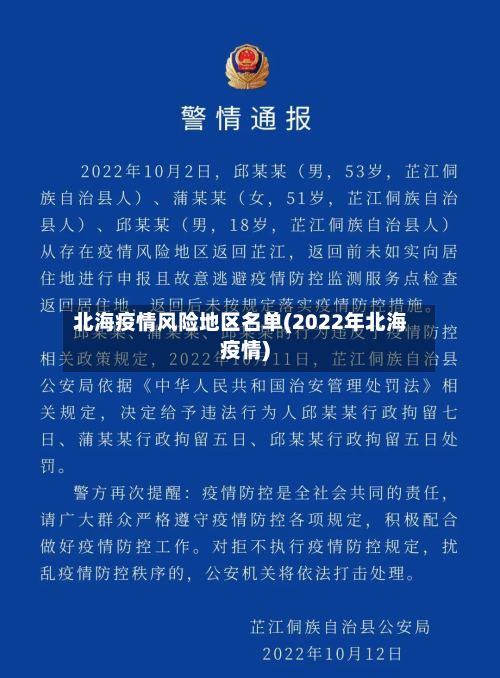 北海疫情风险地区名单(2022年北海疫情)