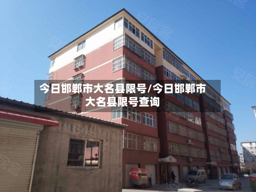 今日邯郸市大名县限号/今日邯郸市大名县限号查询