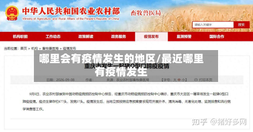 哪里会有疫情发生的地区/最近哪里有疫情发生-第2张图片