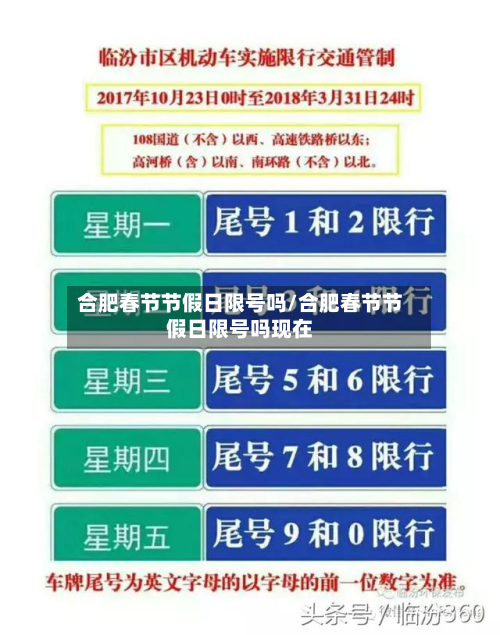 合肥春节节假日限号吗/合肥春节节假日限号吗现在-第2张图片