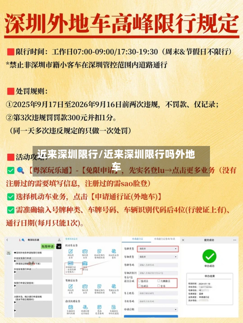 近来深圳限行/近来深圳限行吗外地车-第2张图片